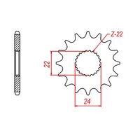 SPROCKET FRONT MTX 394 17T #520