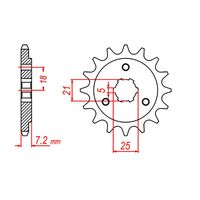 MTX Optional Front Sprocket 14T for Suzuki  DR750S 1988-1991