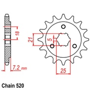 MTX Optional Front Sprocket 15T for Suzuki  DR650RSE 1991-1992