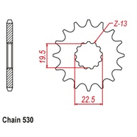 MTX Standard Front Sprocket 15T for Suzuki  GSX400F 1981-1983