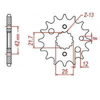 MTX Standard Front Sprocket 16T for Suzuki  RG500 GAMMA 1986-1989
