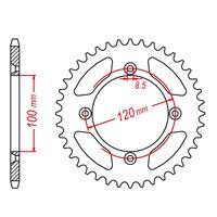 SPKT MTX 420 YZ65 (420 CONVERSION OF JT798-428)