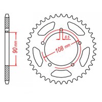 MTX Optional Rear Sprocket 38T for DUCATI 751 F1 1988-1989