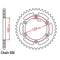 MTX Optional Rear Sprocket 43T for DUCATI 659 MONSTER  2014-2019