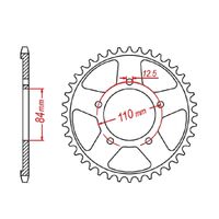 SPROCKET REAR MTX 1225 40T #520