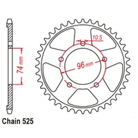 Standard Rear Sprocket 40T