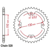 MTX Standard Rear Sprocket 38T