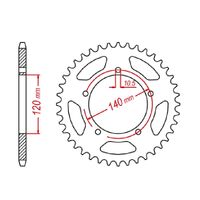 SPROCKET REAR MTX 1793 43T #520