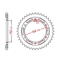 SPROCKET REAR MTX 1839 56T #428