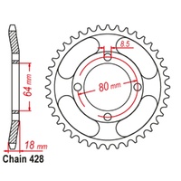 Rear Sprocket 47T