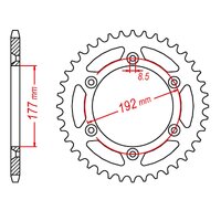 MTX Standard Rear Sprocket 48T for HUSQVARNA  430 AUTO 1985-1989