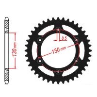 SPROCKET REAR MTX ZERO Alloy MX 251 50T #520 BLK