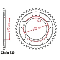 MTX Optional Rear Sprocket 42T for Honda CB900F HORNET 2002-2007