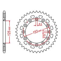 MTX Sprocket Rear MTX 210 / 301 42T #520 for Honda CRF300 Rally 2021 to 2022