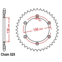 Rear Sprocket 46T