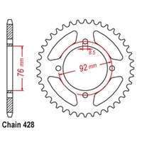 MTX Optional Rear Sprocket 41T for Honda CRF50F 2004-2019