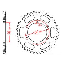 MTX Optional Rear Sprocket 47T for Yamaha YZF R125 2008-2013