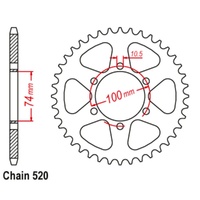 Standard Rear Sprocket 46T