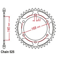 MTX Standard Rear Sprocket 42T for BMW F700 GS 2012-2019