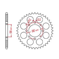 MTX Standard Rear Sprocket 42T for KTM 200 DUKE 2012-2014