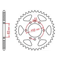 MTX Optional Rear Sprocket 46T for KTM 125 DUKE ABS 2015