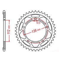 MTX Standard Rear Sprocket 41T for Yamaha YZF-R1 2015-2020