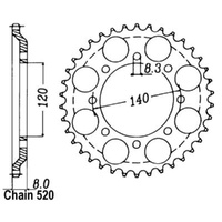 MTX Standard Rear Sprocket 43T for Kawasaki KLR600  1984-1986