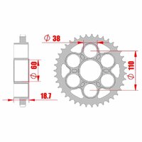 MTX Standard Rear Sprocket 39T for DUCATI 1199 PANIGALE 2012-2014
