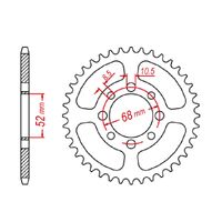 MTX Optional Rear Sprocket 34T for Suzuki RM50 1978-1982