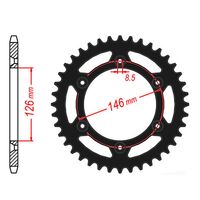 SPROCKET REAR MTX ZERO Alloy MX 808 52T #520 BLK