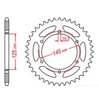MTX Optional Rear Sprocket 47T for Yamaha XT660R 2004-2017
