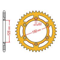 SPROCKET REAR MTX ZERO Alloy MX 897 49T #520 GLD