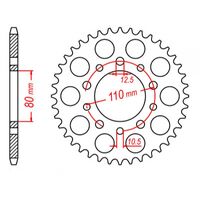 MTX Standard Rear Sprocket 45T for Honda CBX550F 1982-1986