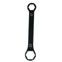 AXLE NUT SPANNER WRENCH FRONT 17mm + REAR 24mm for HONDA XR250R 2000 to 2004