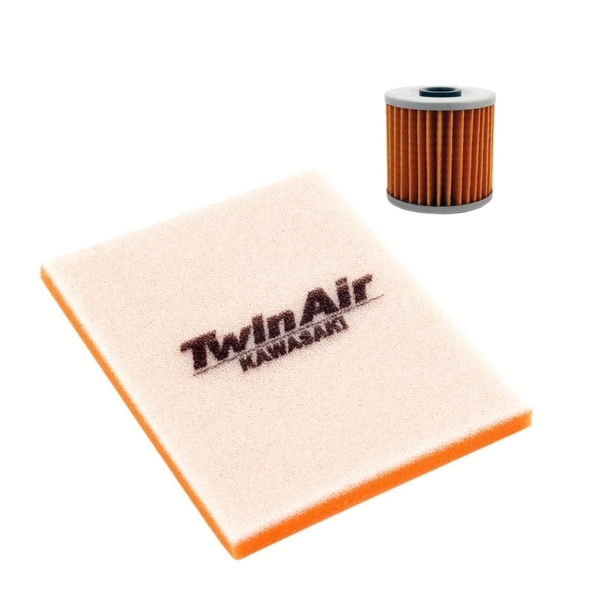 Twin Air Oil and Air Filter for Kawasaki KLR250 1985-2005