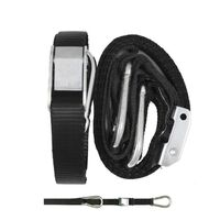  TIE DOWN 25MM SNAP & HOOK BLACK/BLACK LOOP