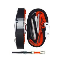  TIE DOWN 25MM SNAP& HOOK BLACK/ORANGE LOOP