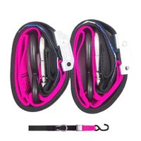  Tie Down 38mm S/Hk Black/Pink Loop for Yamaha YZ85 Small Wheel
