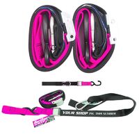 GORILLAS GRIP TIE DOWN 38MM S/HK BLK/PNK LOOP PRINTED
