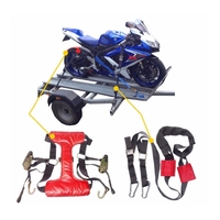 Motorcycle Tie Down Straps Tyre And Handlebar Fix System for Superbike Road Bike