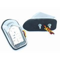 Mini Tombstone Clear Lens LED Tail Light | Brake Light | Rego Light