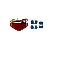 Universal Sports Bike Tail Light Assembly Stop |Tail | Licence Plate Light LED