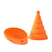 WHITES Silicon Flexible Folding Oil Filler Funnel