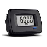 TRAIL TECH TTO Panel - Tach / Hour Meter - BLK