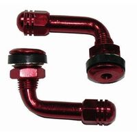 Alloy 90 Degree Valve Stem Red 