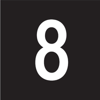 One 150MM Arial No. 8 White