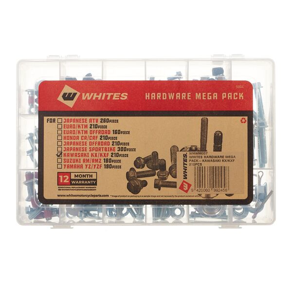 Whites Hardware Mega Pack - Kawasaki KX/KXF 210pcs