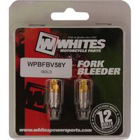 WHITES FORK BLEEDER VALVES - PAIR M5.0 x 0.8 YEL
