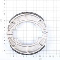 Whites Rear Brake Shoes Water Groove for Suzuki DR200SE 2008 to 2011