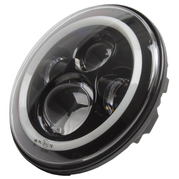 Whites Led Headlight Insert 7" With H4 Plug , E-Mark